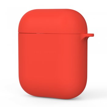 Kingxbar Macarons Airpods 1 / 2 Gen Silicon Protector Case Cover, Red | Vāciņš Maciņš Austiņām Ausīm