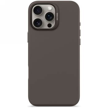 Decoded AntiMicrobial Silicone Backcover with MagSafe iPhone 16 Pro Max - Dark Brown