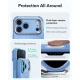 ESR Cyber Tough Kickstand MagSafe vāciņš priekš iPhone 18 Pro Max / 17 Pro Max, gaiši zils