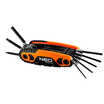 Складной набор ключей TORX в рукоятке: T9–T40, 8 шт.