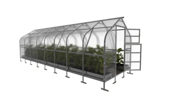 Каплевидная теплица KLASIKA DROP 2.5x8 м с поликарбонатом 4 мм