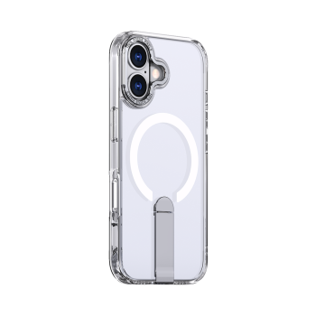 Hybrid Armor X Case for iPhone 17 with Stand and MagSafe, Transparent