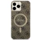 Чехол Guess для iPhone 13 Pro Max 4G MagSafe, коричневый