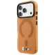 Чехол BMW M IML Frosted Metal Logo MagSafe для iPhone 17 / 18 Pro Max, оранжевый