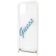 Чехол Guess для iPhone 12 Pro Max Script Vintage, синий