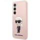 Karl Lagerfeld Samsung Galaxy S23 vāciņš Silicone Ikonik, rozā