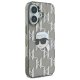 Karl Lagerfeld iPhone 16 vāciņš IML Karl Head Electroplated, melns