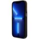 Guess iPhone 14 Pro vāciņš Liquid Glitter 4G Translucent, melns
