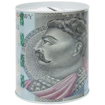Metal Piggy Bank Money Box Can, Zaļš