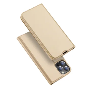Чехол-книжка Dux Ducis Skin Pro для iPhone 13 Pro, золотой