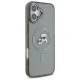 Чехол Karl Lagerfeld IML Metal Karl&Choupette Head MagSafe для iPhone 16 Plus, черный