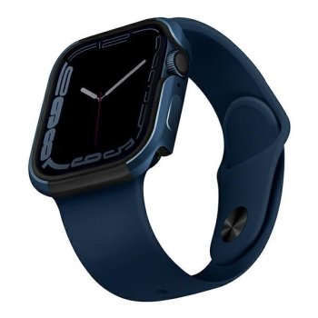Apple Watch Series 4 / 5 / 6 / 7 / SE 40 / 41 mm Uniq Etui Valencia Case Cover, Blue | Maciņš Vāks Apvalks Bampers