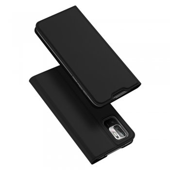 Xiaomi Redmi Note 10 5G / Poco M3 Pro DUX DUCIS Skin Pro Series Leather Case Cover, Black | Telefona Vāciņš Maciņš...