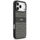 DKNY Repeat Texture Pattern ar tonālo svītru vāciņš iPhone 17 Pro Max – Melns | Phone Case Cover