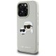 Karl Lagerfeld HC 3D Rubber Double Heads iPhone 16 Pro Max Case - Beige