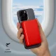 Sbs 5000 mAh Power Bank with MagSafe Support, Red