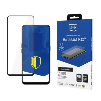 Aizsargstikls 3mk HardGlass Max priekš Realme 9 Pro, Black