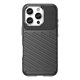 Thunder Phone Case Cover iPhone 16 Pro Max Silicone Case - Black