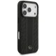 Mercedes Leather Laurel Leaves Stripes MagSafe Phone Case Cover iPhone 17 Pro - Black