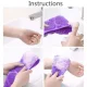 Divpusējs Silikona Sūklis Birste Masažieris Ķermenim un Kājām, Violets | Bath Sponge Shower Body Legs Massager...