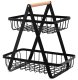Metal Basket Holder for Fruits and Vegetables, 32 cm.