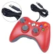 Vadu spēļu kontrolieris Xbox 360 un PC ar dubulto vibrāciju, sarkans