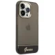 Guess GUHCP14LHGCOK iPhone 14 Pro vāciņš Translucent, melns