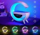 BT3401 Bluetooth Speaker Alarm Clock LED RGB Lamp Wireless Charger