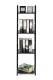 Металлический стеллаж ModernHome LOFT с 4 полками, черный