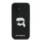 Чехол Karl Lagerfeld Silicone Karl & Choupette Head MagSafe для iPhone 16, черный