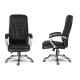 Ergonomic Swivel Office Chair Sofotel with Quilted Design, Black