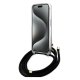 Guess iPhone 15 Pro Max Case Crossbody Cord 4G Print, Black