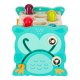 Bibi-inn 8-in-1 Baby Activity Cube with Hammer and Fishing Game, Blue