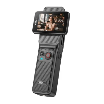 Asa sižeta kamera SJCAM C400 4K 30 fps ar bezvadu kontrolieri, melna