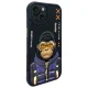 Nimmy Cool&Cute 2.0 Monkey Case for iPhone 15, Black