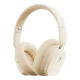 Baseus Bowie H1i Wireless Bluetooth Over-Ear Headphones, White | Bezvadu uz Auss Liekamas Austiņas Ausis ar Mikrofonu