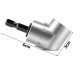 Angle adapter for screwdriver bits, 1/4\" HEX drive, 105°