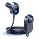 3mk Double Car Charger 135W PD QC PPS USB-C + USB-A, Black