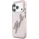 Чехол Karl Lagerfeld IML Big Signature Resin Metal Frame для iPhone 18 Pro Max / 17 Pro Max, розовый