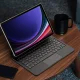 Dux Ducis MK Series planšetdatora vāciņš ar Bluetooth tastatūru Galaxy Tab S9+ / S8+ / S7+, melns