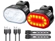 LED velolukturu komplekts priekšējais un aizmugurējais USB uzlādējams