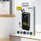 Dudao K13 10000mAh Ārējais Akumulators ar Kabeļiem, Melns