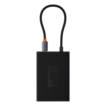 Baseus PioneerJoy 8-в-1 USB‑C хаб HDMI 4K@60Hz + HDMI 4K@30Hz + DisplayPort 8K@30Hz + VGA + 2 x USB‑A 3.0 + 2 x...