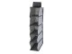 5-Shelf Hanging Closet Organizer for Wardrobe Storage 70 cm, Grey