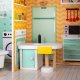 Деревянный Кукольный Дом с Мебелью Конструктор DIY 117 см | Wooden Pastel...