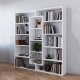 Modernhome WYJ-400 Bookcase, 14 Shelves, White