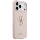 Чехол Guess Silicone Big 4G Script для iPhone 17 Pro Max — розовый