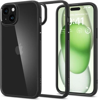 Spigen iPhone 15 Plus vāciņš Ultra Hybrid, Matte Black