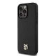 Чехол DKNY для iPhone 15 Pro Max Leather Monogram Pattern MagSafe, черный