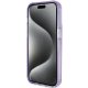 Guess iPhone 15 Pro Case Ring Stand MagSafe Script Logo Glitter, Purple